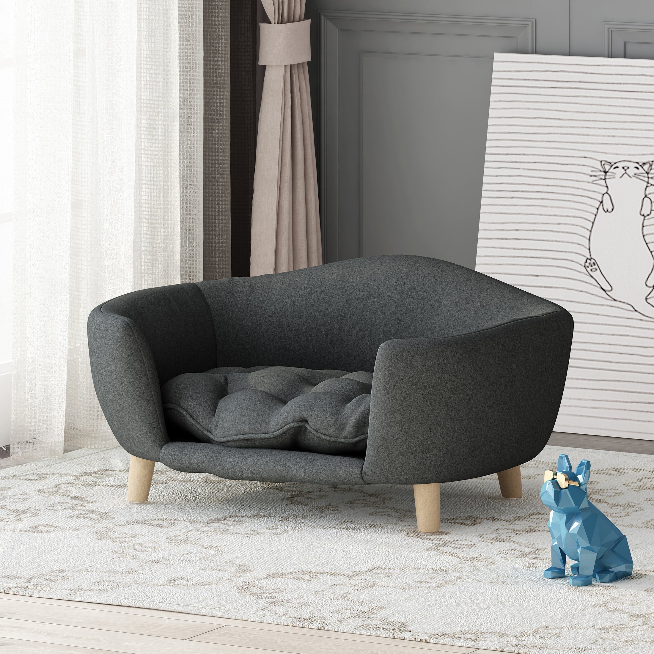Dog Bed-Whiskers and Wags